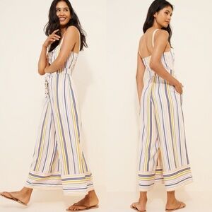 Maeve Easy Sleeveless Shirting Jumpsuit